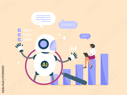 Working with artificial intelligence, technology supports and analyzes to help the work succeed