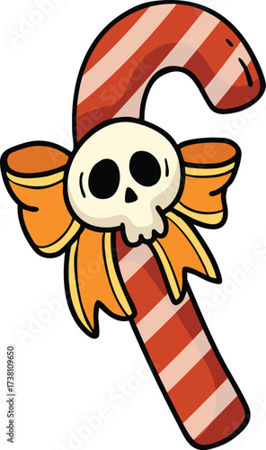 illustration halloween candy hand drawn concept vector