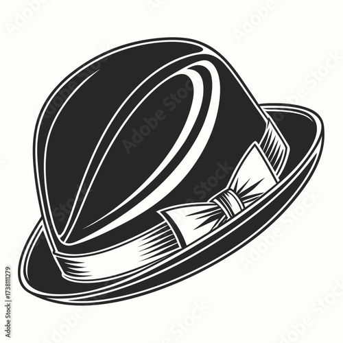 Elegant fedora hat, a stylish headwear accessory