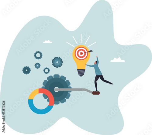 Project initiation or project management, research or implement business idea to see result,about a man and his life.