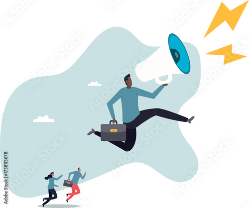Leadership for team direction, success strategy, lead team to achieve goal, inspiration or motivate employee,about a man and his life.