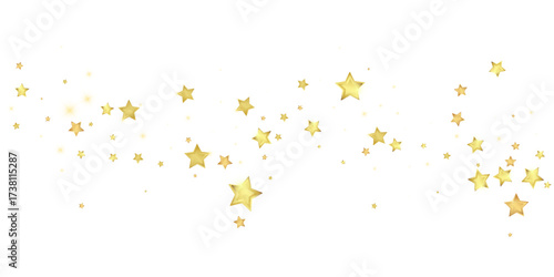 Magic stars vector overlay.  Gold stars scattered