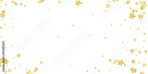 Magic stars vector overlay.  Gold stars scattered