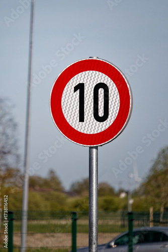 European Speed Limit Sign 10 km/h