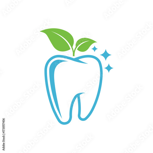 dental abstract logo modern style