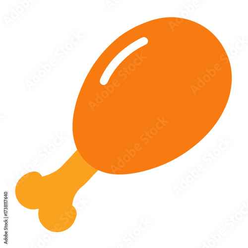  chicken drumstick vector illustration