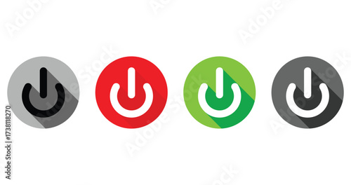 Power on off icon vector eps10.