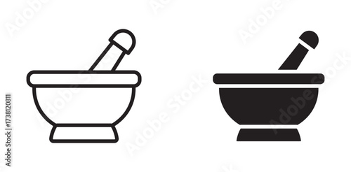 Ayurvedic medicine bowl icon, Herbal Medicine Icon, vector illustration .