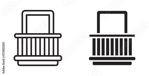 Balcony icon,  home architecture,  icon, vector illustration .