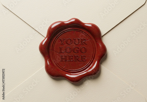 Wax Seal Logo Stamp Mockup