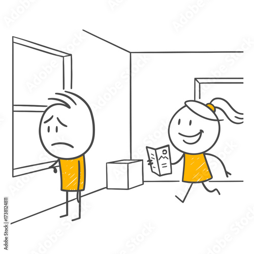 The Imbalance of Desk Happiness One Employee Leaving Responsibility and the Other Taking on the Burden.