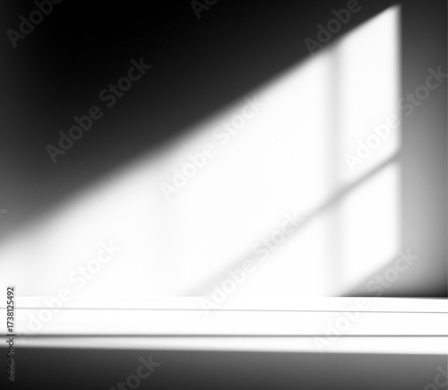 Realistic Window Shadow on Transparent Background	