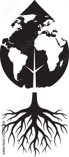 Global Roots: Symbol of Earth, Nature, and Life