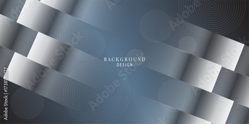 Abstract 3d geometric background design silver angel blue