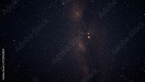 Star-filled night sky with countless galaxies and glowing twin stars shining in deep space.