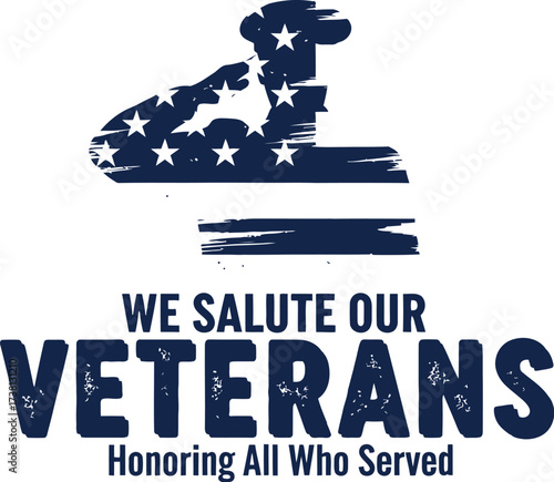 Saluting veterans with patriotic imagery honoring service and sacrifice
