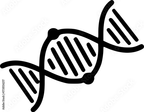 genetic icon flat vector icon
