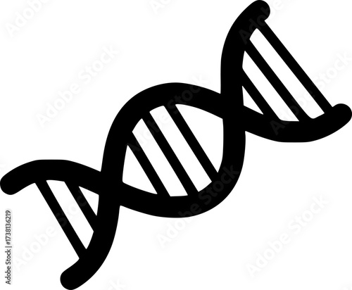 genetic icon flat vector icon
