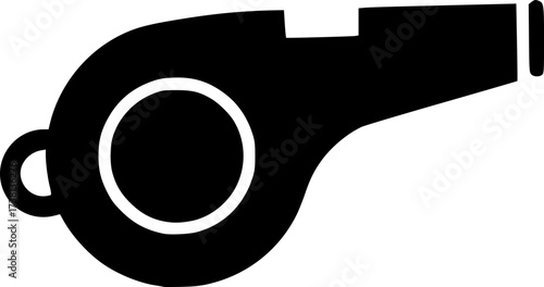 whistle icon flat vector icon
