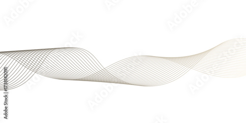 Abstract colorful blend wave curve line and white background texture. digital frequency track equalizer. modern abstract glowing wave background.	
