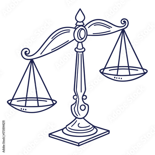 scales of justice vector illustration