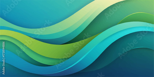 Colorful abstract wave design vector illustration with a flowing light and rainbow energy pattern
