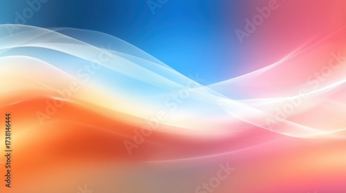 Wallpaper Mural Vibrant Abstract Background with Smooth Wave Patterns for Digital Design Torontodigital.ca