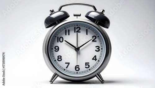 Wallpaper Mural A realistic digital alarm clock with glowing LED numbers, buttons on top, and plastic body isolated on white background
 Torontodigital.ca