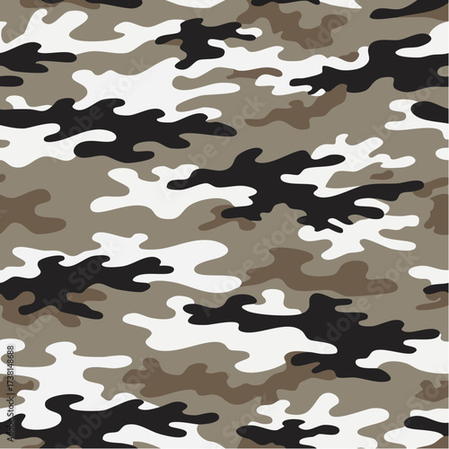 Camouflage military texture background soldier repeated seamless brown print