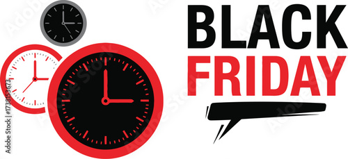 Limited time offer with Black Friday deals ticking away fast countdown clocks