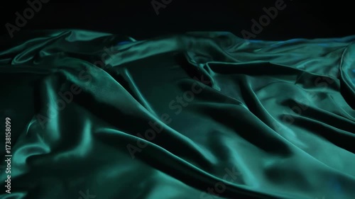 Luxurious Silk Fabric Flowing in Slow Motion