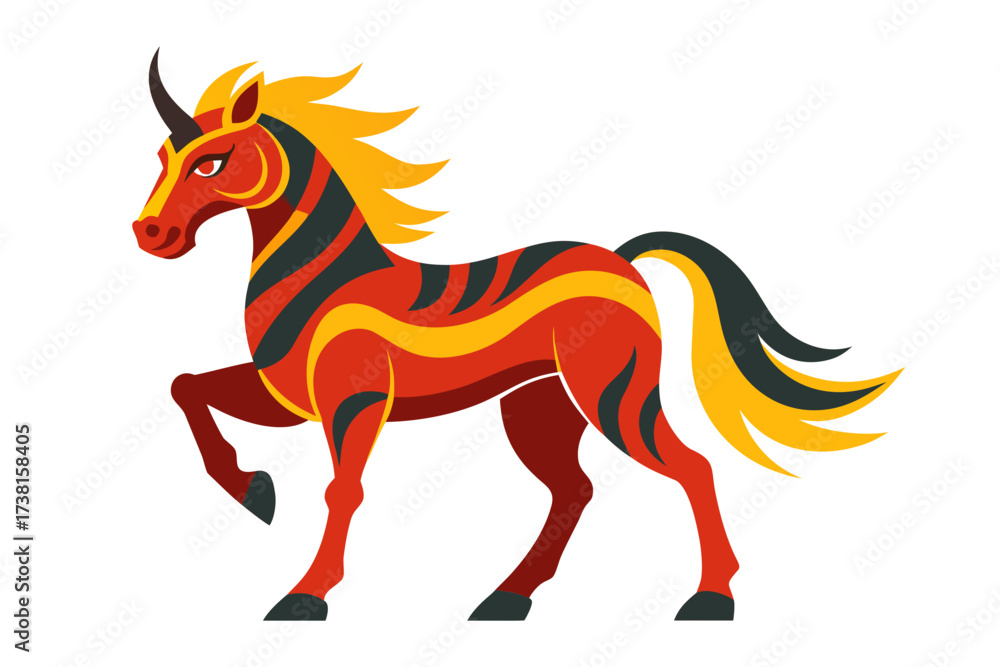 Obraz premium horse vector illustration