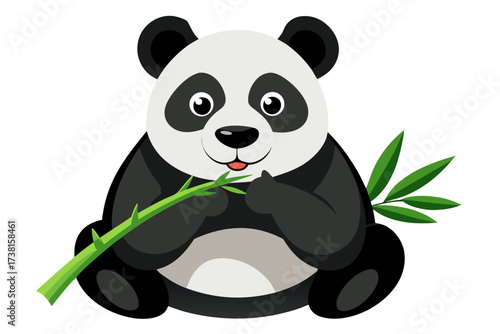 panda eating bamboo