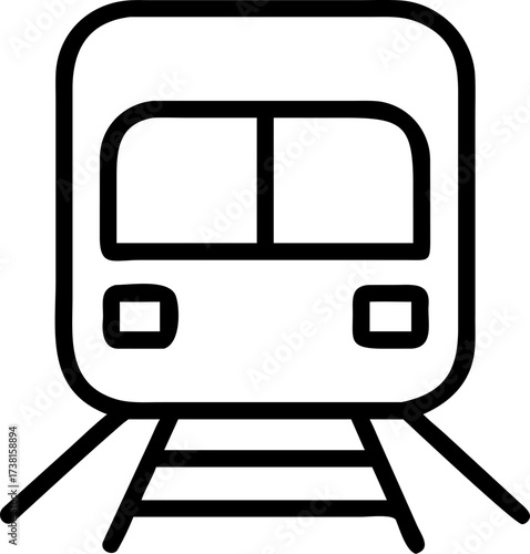 rail-line vector icon on white or transparent background. coal mining or mining worker or mining labor icons items. Stroke icon collections. Editable Stroke icon collection for mobile and web.