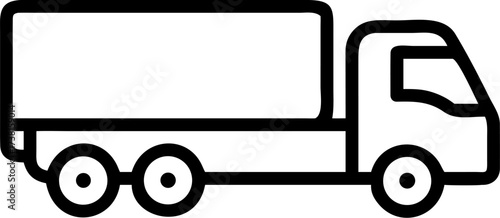 truck vector icon on white or transparent background. coal mining or mining worker or mining labor icons items. Stroke icon collections. Editable Stroke icon collection for mobile and web.
