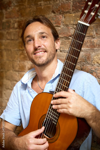 singer-songwriter excited before a performance