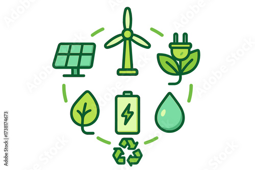 Clean energy and environmental conservation with recycling and renewable sources
