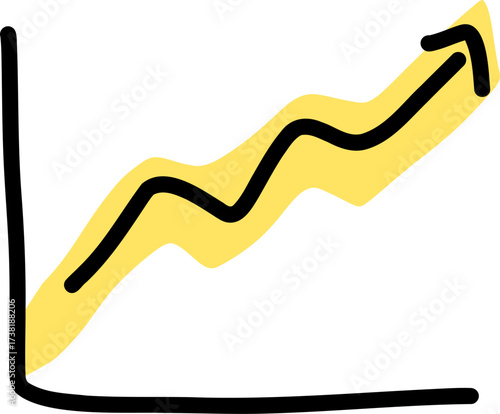Bar chart illustrating upward business growth, suitable for finance, marketing, and investment presentations.