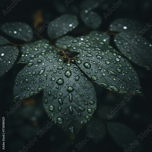 Rain-Kissed Summer Leaves