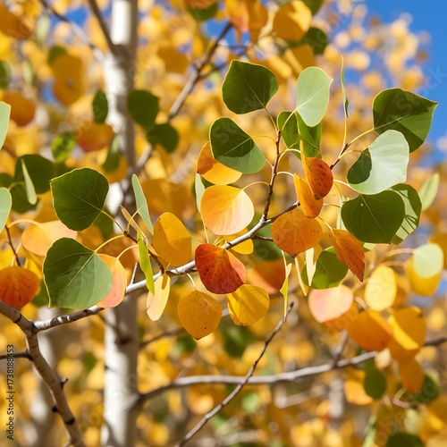 Autumn Aspen Color Transition
