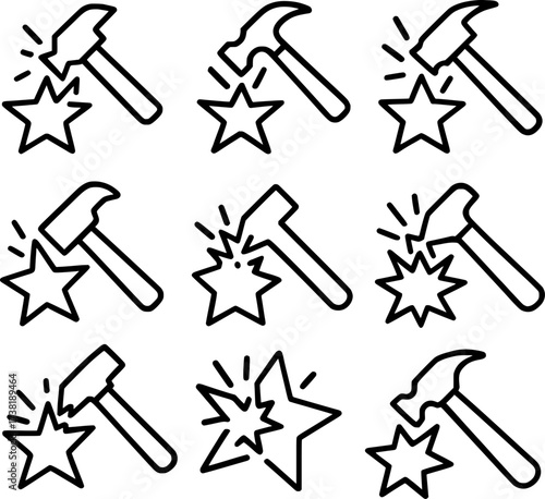 Shattered Star Impact Icons