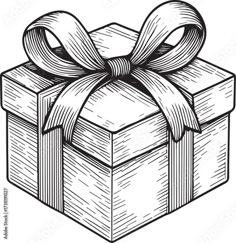 Gift Box with Ribbon