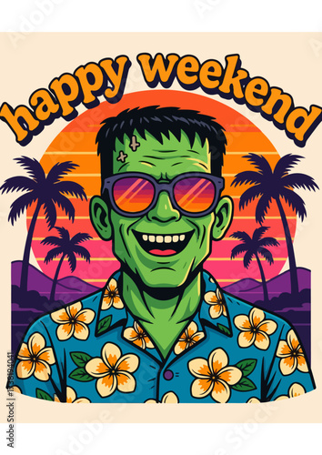 frankenstein happy weekend halloween