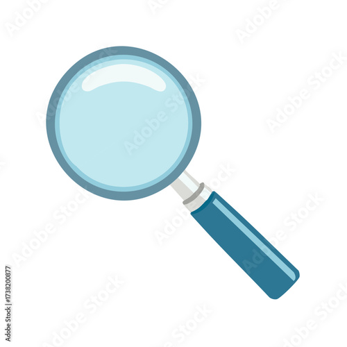 Blue Magnifying Glass for Inspection and Discovery Investigations Tool