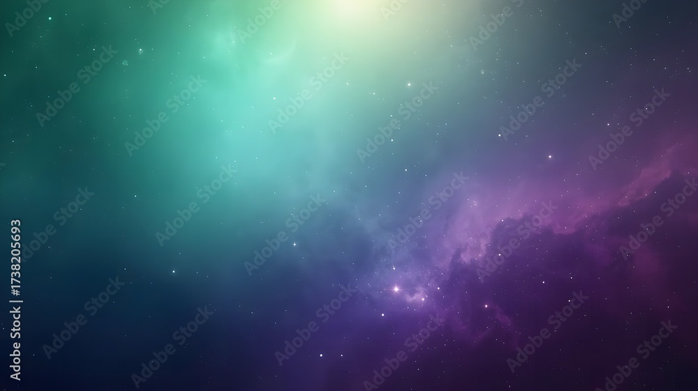 Obraz premium Celestial Jade Amethyst Gradient Background