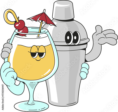 Juice and Shaker Mascots