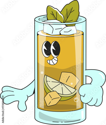 Mojito Cocktail Mascot