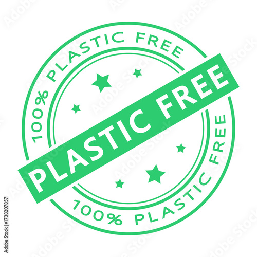 100% Plastic Free badge free icon