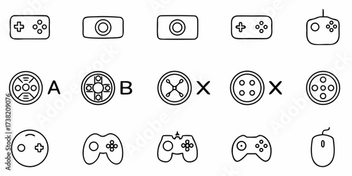 Collection of diverse gaming controllers and input devices for digital entertainment and interactive experiences, showcasing variety and modern technology.