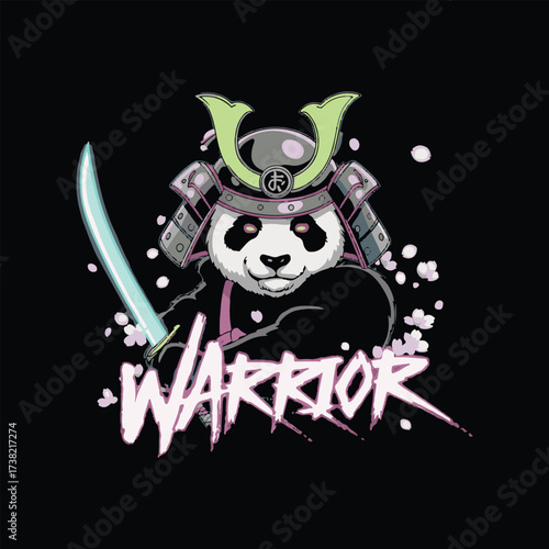 Streetwear panda illustration